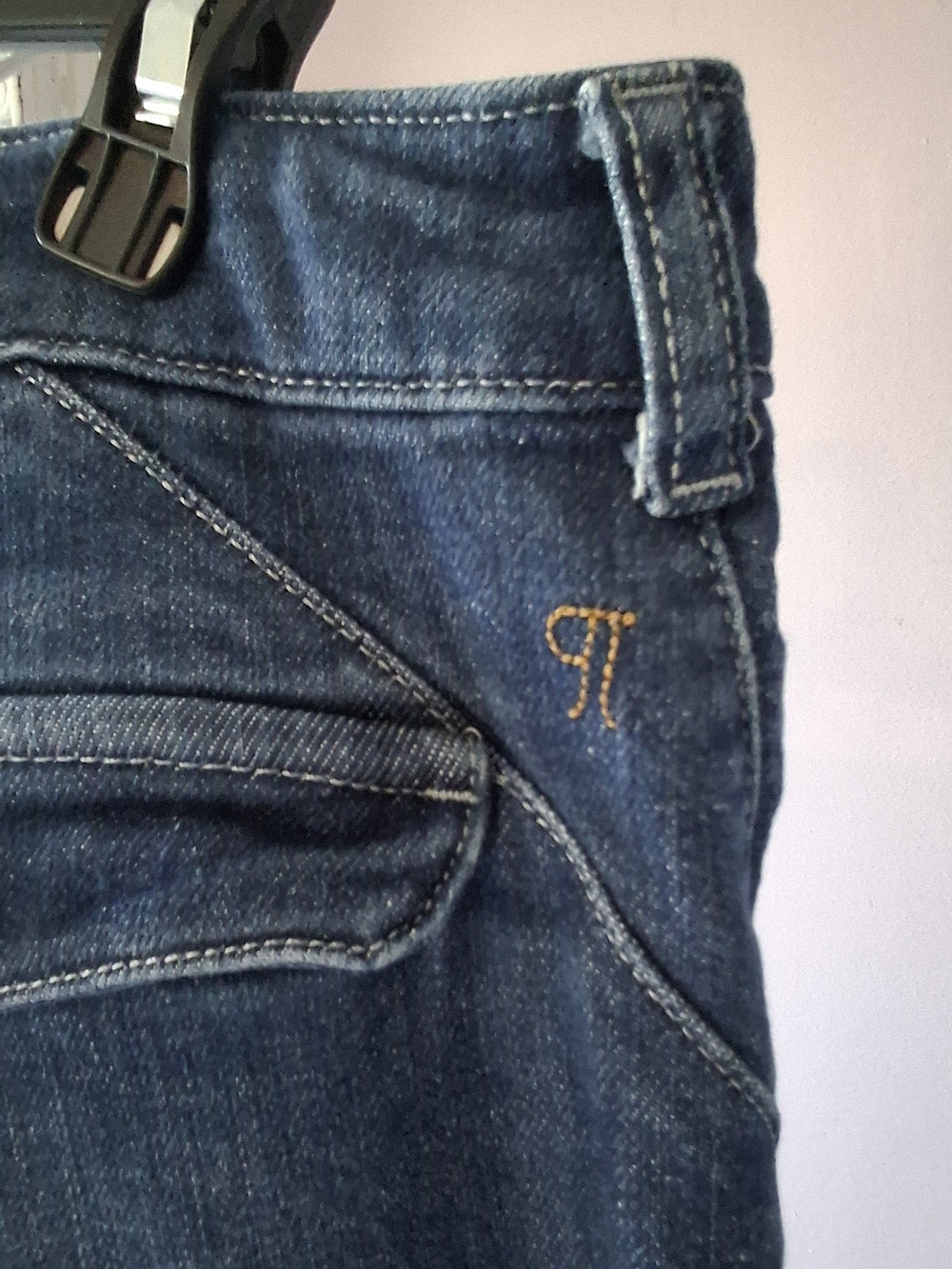 Pilcro Anthropologie High-Rise Wide-Leg Seamed Jeans Stretch Size 25 - Picture 9 of 9